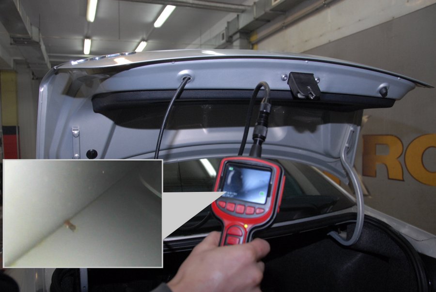 Ржавчина в полости багажника.